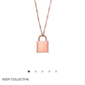 Stella & Dot Keep collective lock necklace